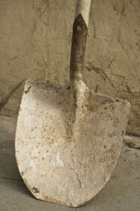 Photo d'une b�che ou pelle ronde